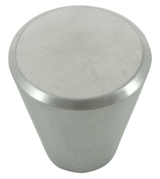 Satin Stainless Steel Cone Knob