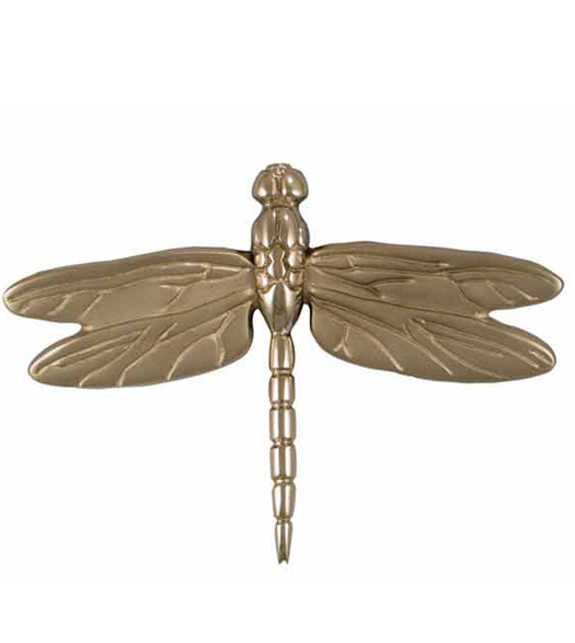 Large Nickel Silver Dragonfly Door Knocker