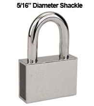 Mul-T-Lock Security Padlock with 5/16 Diameter Shackle, 2 Inch Clearance