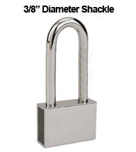 Mul-T-Lock Security Padlock with 3/8 Diameter Shackle, 4 Inch Clearance