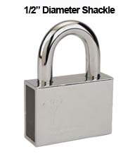 Mul-T-Lock Security Padlock with 1/2 Diameter Shackle