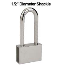 Mul-T-Lock Security Padlock with 1/2 Diameter Shackle, 4 Inch Clearance