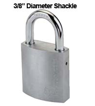 Medium Duty Brass Padlock With 3/8 Shackle, Mul-T-Lock G55G1