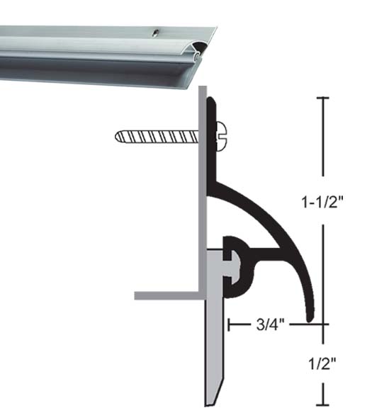 48 Inch Rain Guard Vinyl Blade Sweep, NGP 101V48