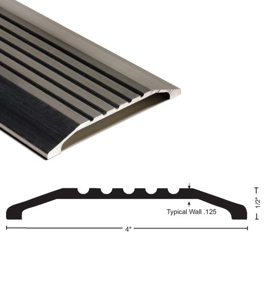 4 x 1/2 x 36 Saddle Threshold