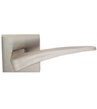 Modern Door Lever with Square Rose, Omnia 227S/00