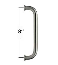 8 Inch Stainless Steel Door Pull, Omnia 4010/300-US32D