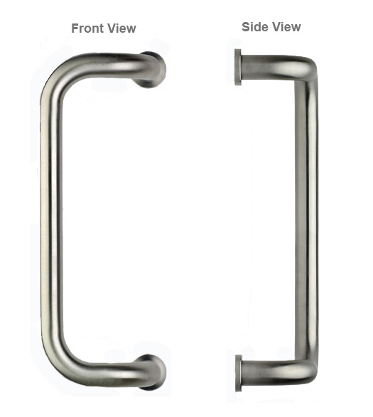 12 Inch Stainless Steel Offset Door Pull Omnia 4019 400 Us32d Stainless Steel 12 Offset Door Pull