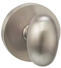Egg Knob With Modern Round Rose, Omnia 434MD