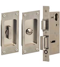 Satin Stainless Steel 5 Inch Privacy Set, Omnia 7012/L