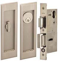 Traditional Pocket Door Keyed Entry Set, Omnia 7037/A