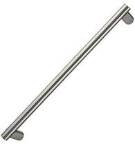 Modern Round Solid Stainless Steel Door Pull, Omnia 721