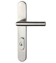 Rounded American Cylinder Patio Door Trim Set, Omnia 73000ACB