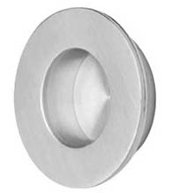 2 Inch Round Brushed Stainless Steel Flush Pull, Omnia 7501/51