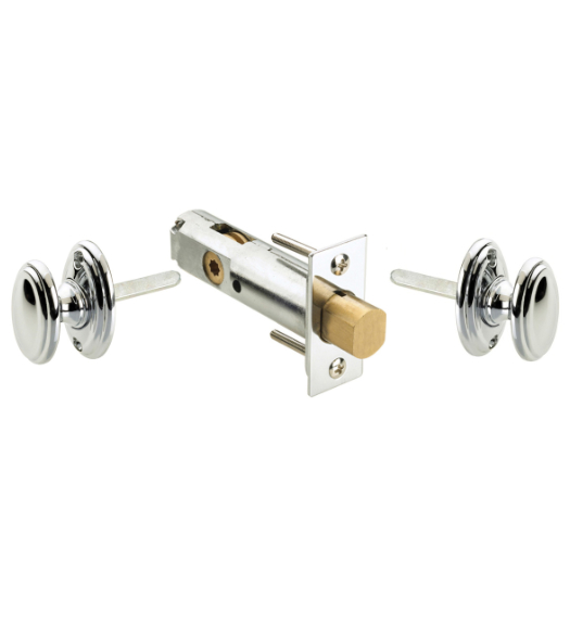 Beveled Double Thumbturn Privacy Bolt Set