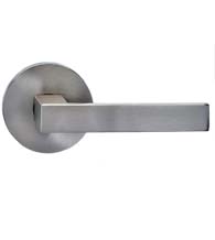 Square Lever with Modern Round Rose, Omnia 930MD
