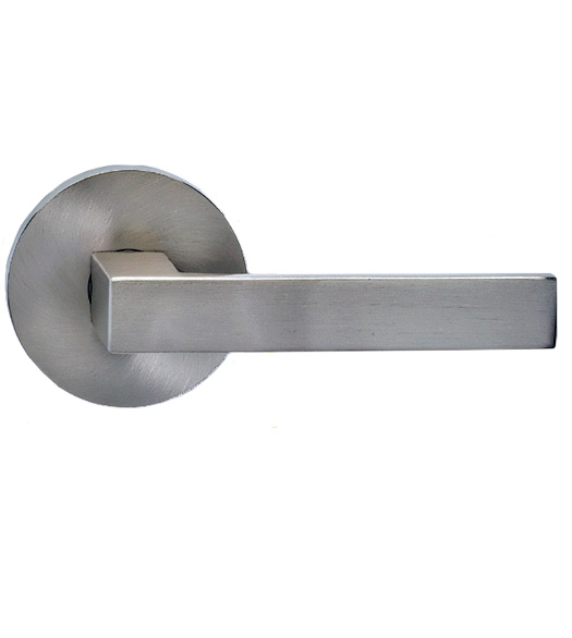 Square Lever with Modern Round Rose, Omnia 930MD