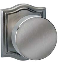 Modern Knob with Arched Rose, Omnia 935AR
