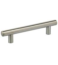 14 mm Diameter Slim Line Round Brushed Stainless Steel Cabinet Pull, Omnia 9465