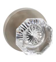 Classic Glass Knob With Round Rose, Omnia 955MD