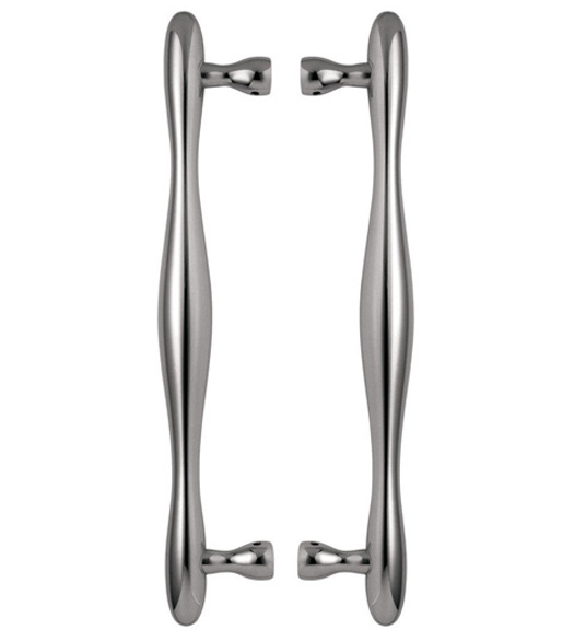 15 Inch Contoured Stainless Shower Door Pulls, Pair, Omnia SD726/300