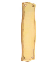 Prairie Solid Brass 3-1/2 x 12 Push Plate, Grandeur PSHPRA