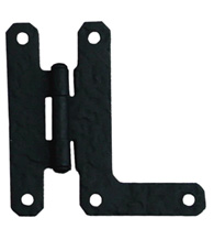 3 Inch Rough Iron H-L Cabinet Hinges, Acorn RH3BQ