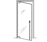 Half Height Lockable Door Pull, Rockwood LP3301DBD