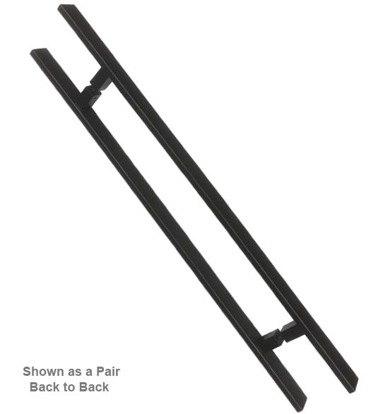 Matte Black 36 Inch Rectangular Door Handle