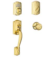 Camelot Keypad Handleset With Georgian Knob