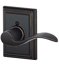 Accent Lever With Addison Rose, Schlage F-ACC-ADD