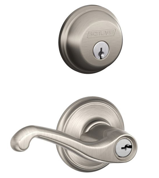 B-Series Deadbolt Combo with Flair Lever