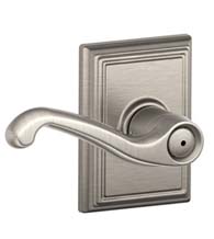 Flair Lever With Addison Rose, Schlage F-FLA-ADD
