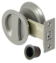 Round Pocket Door Passage Lock, Deltana SDRP218