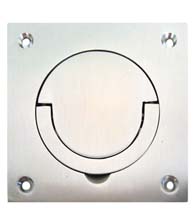 Satin Stainless Steel Contemporary Flush Mount Door Pull, AHI SIG722S-630