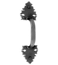 10-7/8 Inch Warwick Rough Iron Door Pull, Acorn WP1BP