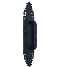 Rough Iron 15 Inch Warwick with Grip Door Pull, Acorn WPEBP