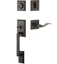 Single Cylinder Ellington Handleset with Brunswick Lever, Yale YELT44-BWK