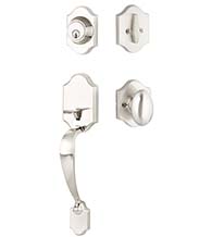 Everly Handleset with Auburn Egg Knob, Yale YEVY44-ABN