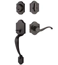 Everly Single Cylinder Handleset with Farmington Lever, Yale YEVY44-FMT