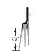 36 Inch Vinyl Triple Blade Door Sweep