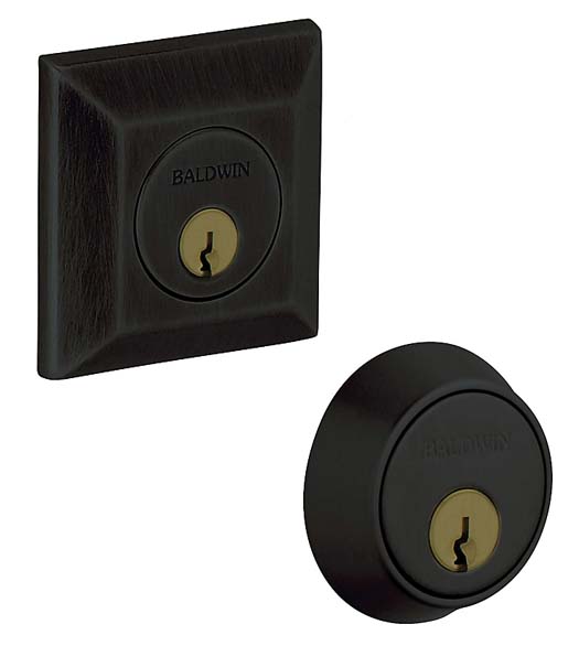 Double Cylinder Squared Grade 1 Deadbolt, Baldwin 8255