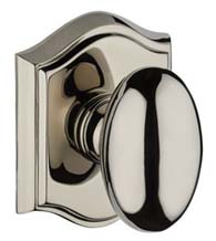 Ellipse Knob with Traditional Arch Rose, Baldwin ELL-TAR
