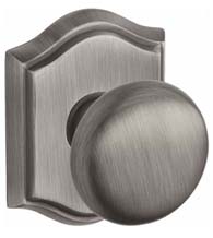Arch Rose Door Knob Set, Baldwin ROU-TAR