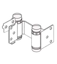 Louvered Door Double Acting Spring Hinge with Hold Open, Pair, Bommer 1515-H