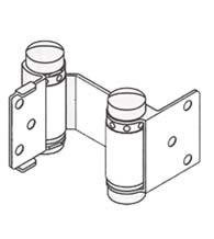 Louvered Door Double Acting Spring Hinge, Pair, Bommer 1515