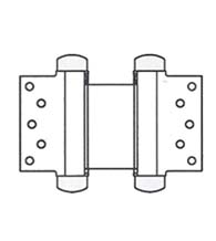 5 Inch Half Surface Double Acting Spring Hinge, Pair, Bommer 3023-5