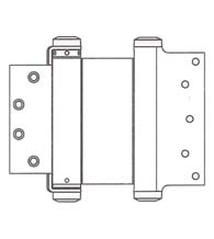 6 x 4-1/2 Template Mortise Double Acting Spring Hinge, Pair, Bommer 3029-6x4.5