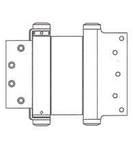 8 x 4-1/2 Template Mortise Double Acting Spring Hinge, Pair, Bommer 3029-8x4.5