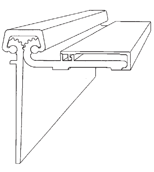 Bommer 120 Inch Half Surface Gear Hinge
